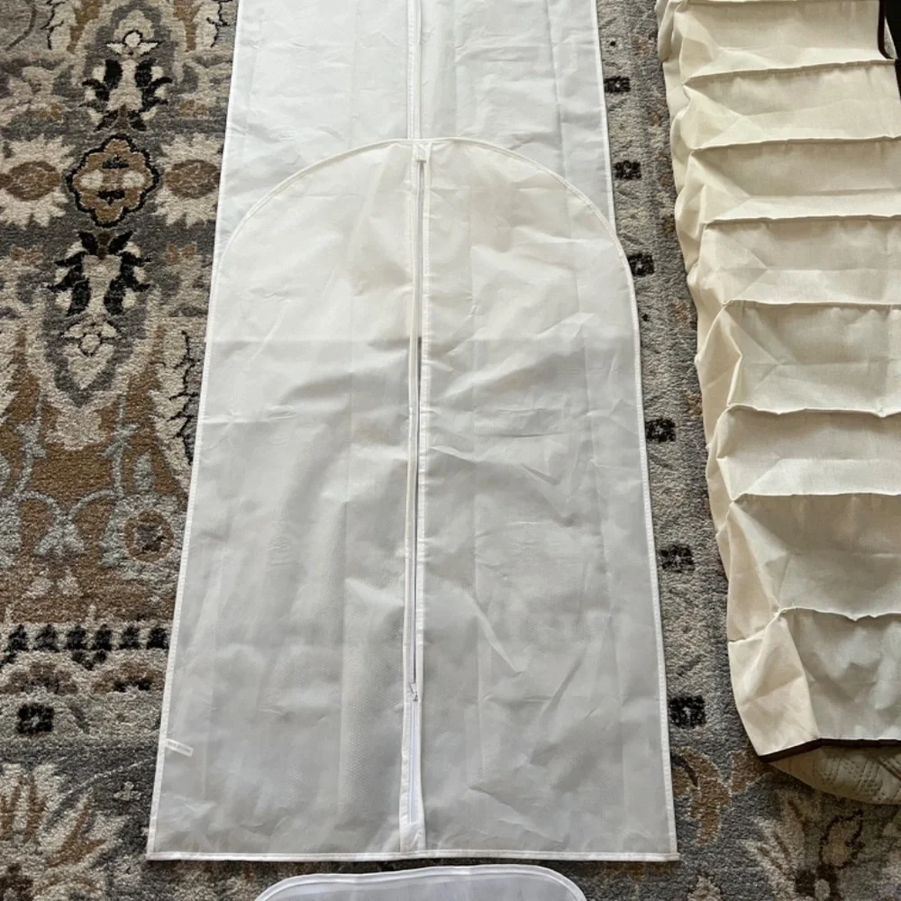 Lot of 2 Garment Bags, a 10 Shelf Hanging Shoe Storage, & 1 Lingerie Bag